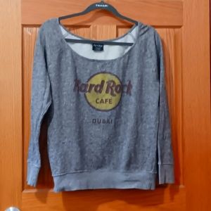 •SOLD - Womens Hard Rock Cafe Pullover  Jersey